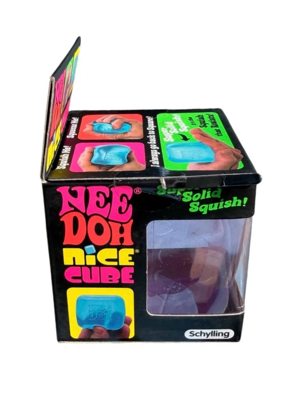 NeeDoh Nice Cube Sensory Fidget Toy by Schylling - purple, new